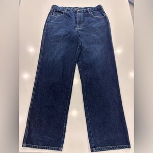 Sean John Men’s Wide Legged Baggy Dark Blue Jeans Size 38 Waist/33 Inseam
